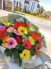 Букет цветов из:  Герберы #REPLACE_PRED# Ныроб