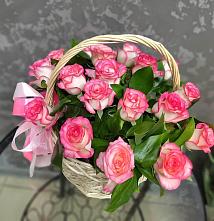 Цветочная композиция из Розы в корзине #REPLACE_PRED# Ныроб