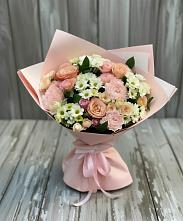 Букет цветов из:  Гвоздики, Розы и Хризантемы в Ныроб