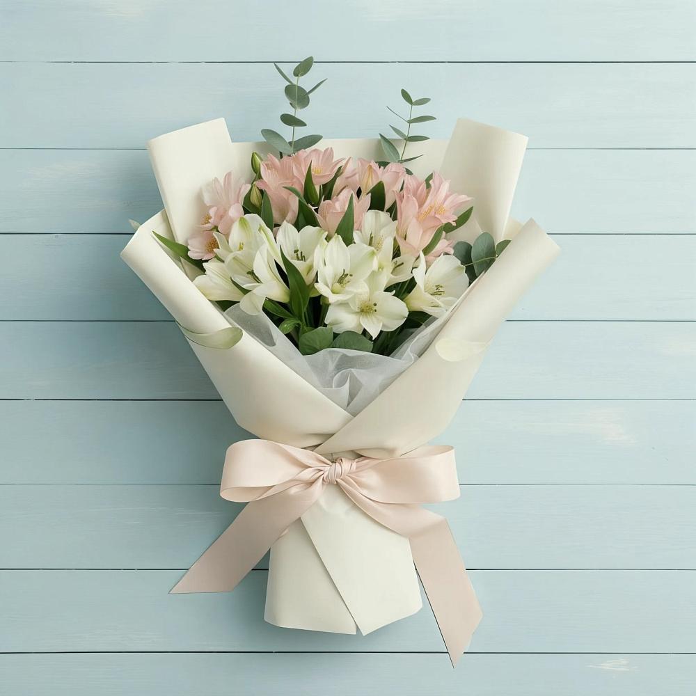 Букет цветов из: Альстромерии в Ныроб