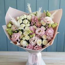 Букет цветов из:  Альстромерии и Розы #REPLACE_PRED# Ныроб
